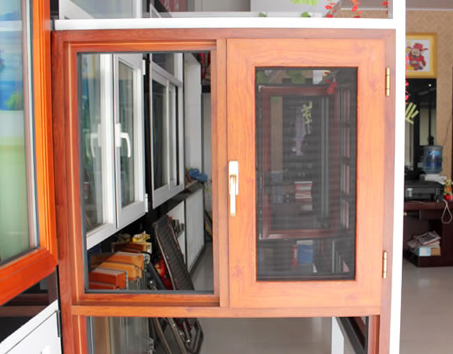 金剛網(wǎng)一體窗 鋁木復合窗