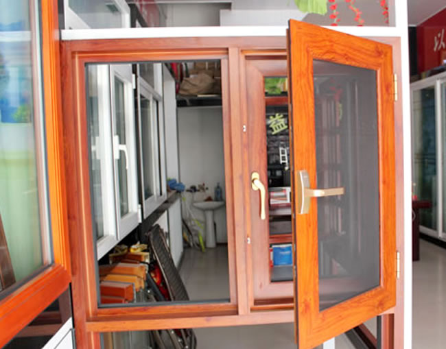 金剛網(wǎng)一體窗 鋁木復合窗
